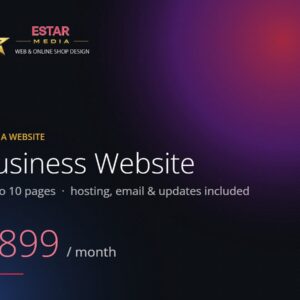 Rent a website: Business Website, R899 per month