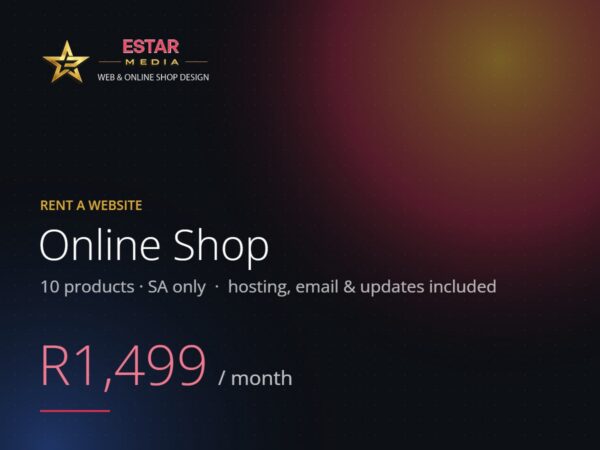 rent-a-website-online-shop Rent a website: Online Shop, R1,499 per month