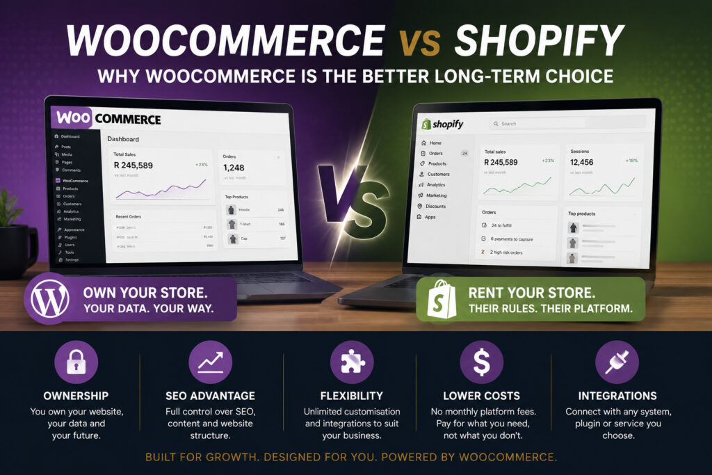 WooCommerce vs Shopify comparison
